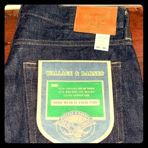 Wallace & Barnes men’s blue denim jeans